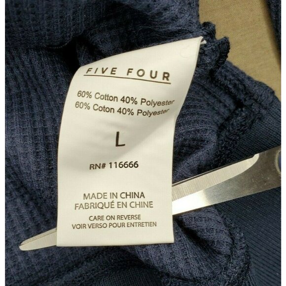 Five Four Los Angeles Blue Embroidered Long Sleeve Pullover – Large Cotton-Poly - Picture 10 of 12